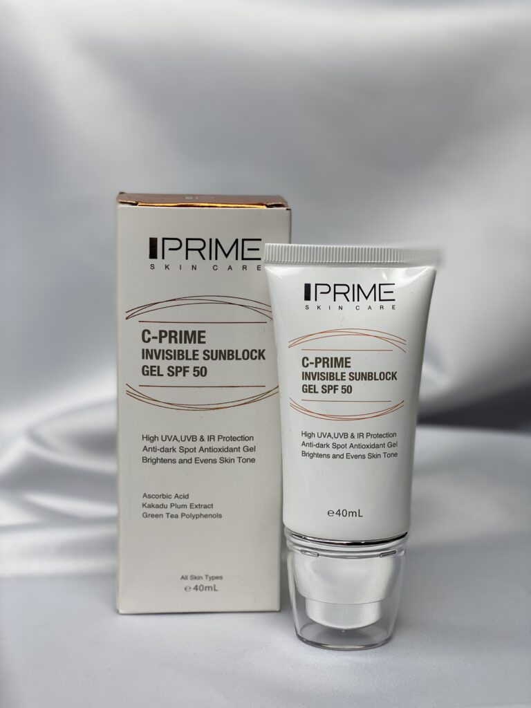 ژل ضدآفتاب شفاف پریم حاوی ویتامین C با SPF 50