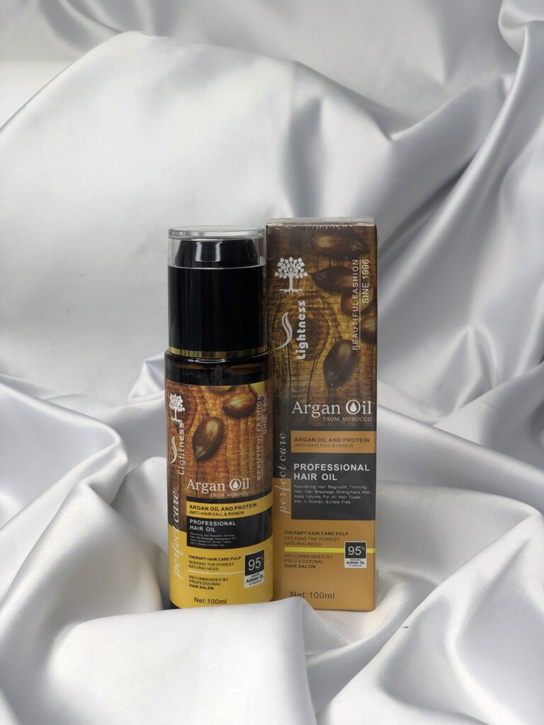 روغن آرگان و پروتئین مو لایتنس مدل Argan Oil